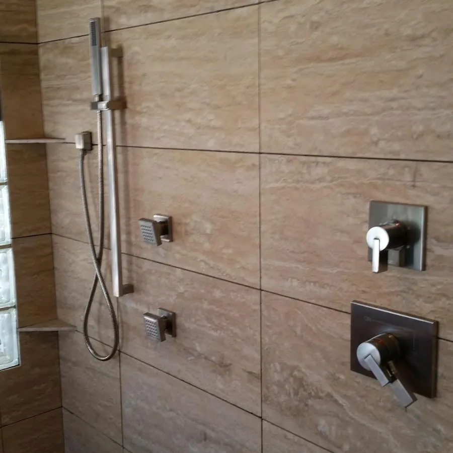 Shower fixture installation for Water Heater Replacement in Sidney